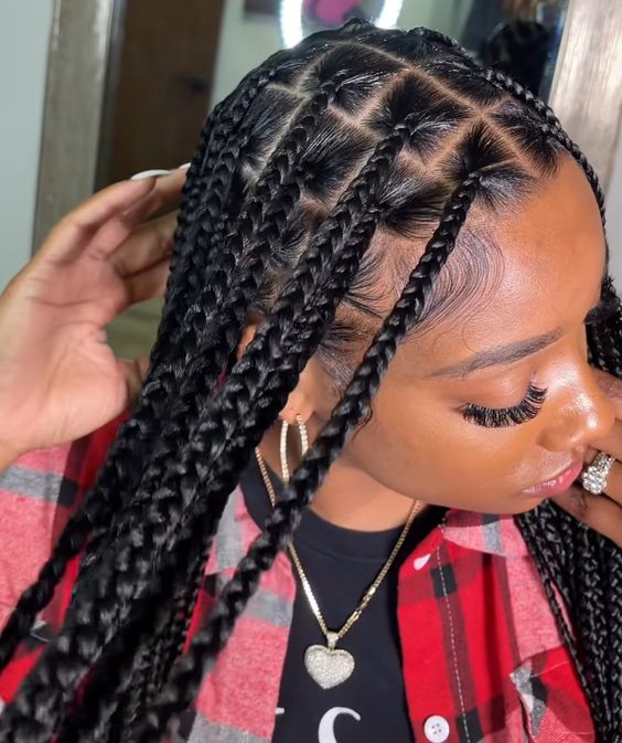 Medium Box Braids